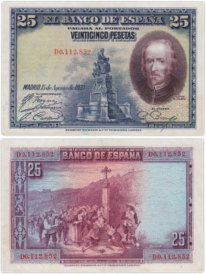 купить Испания 25 песет 1928 (Pick 74.b)