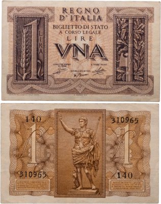 купить Италия 1 лира 1939