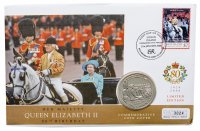 Купить Гибралтар 1 крона (crown) 2005 "Королевский год - Военный парад" (в конверте)