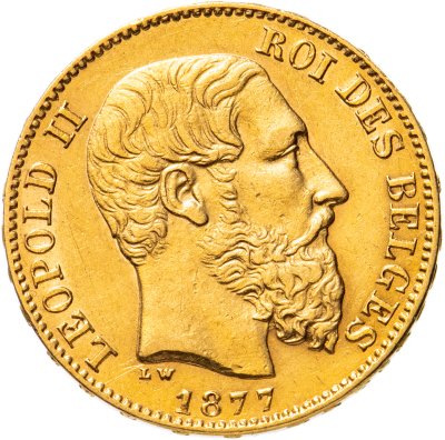 купить Бельгия 20 франков (francs) 1877