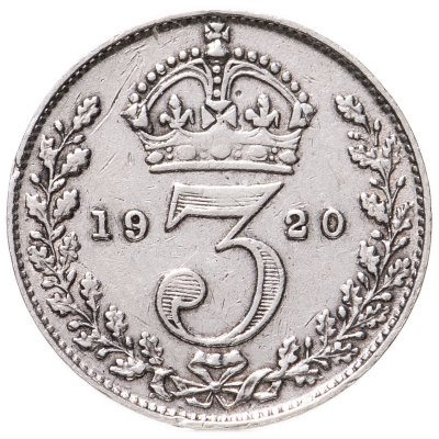 купить Великобритания 3 пенса (pence) 1920