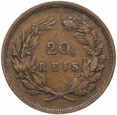 купить Португалия 20 рейс (reis) 1892