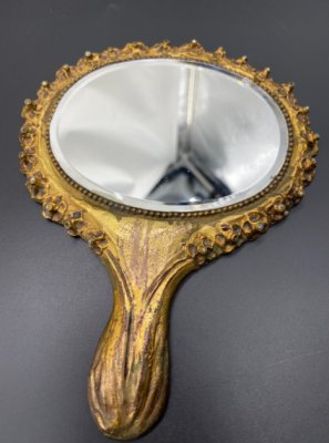 купить Зеркало ручное со щеткой, латунь, Франция, 1900-1920 гг.