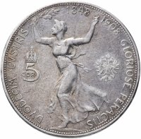 купить Австрия 5 крон 1908