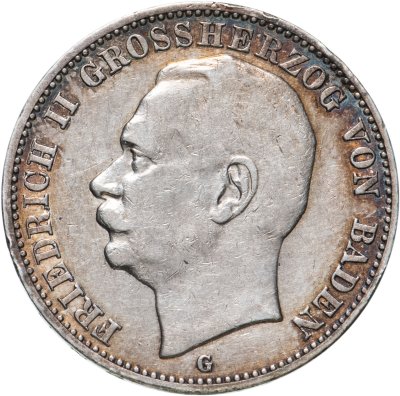 купить Германская империя, Баден 3 марки 1908
