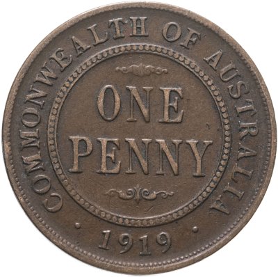 купить Австралия 1 пенни (penny) 1919