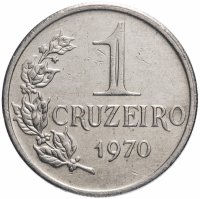 купить Бразилия 1 крузейро (cruzeiro) 1970-1975