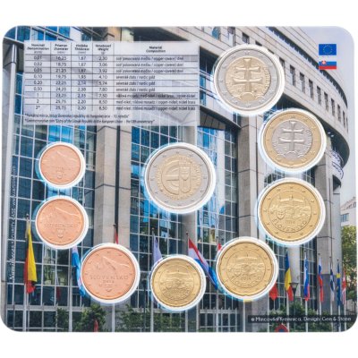 купить Словакия годовой набор евро 2014 (9 монет в буклете)