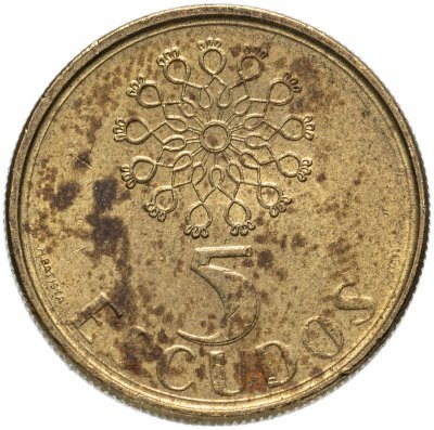 купить Португалия 5 эскудо (escudos) 1986-2001, случайная дата