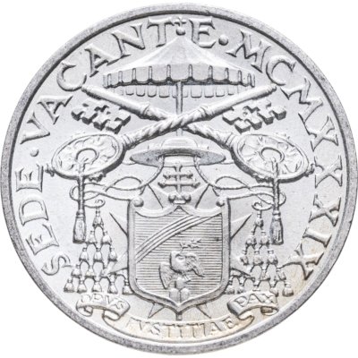купить Ватикан 5 лир (lire) 1939 "Вакантный престол"