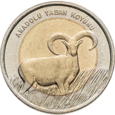 купить Турция 1 лира (lira) 2015 Фауна Турции - Муфлон