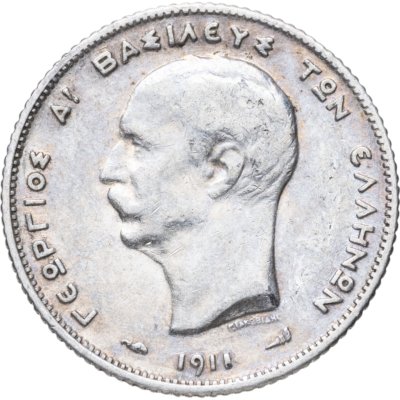 купить Греция 1 драхма (драхмн, drachma) 1911