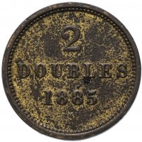 купить Гернси 2 дубля (doubles) 1885