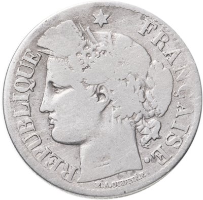 купить Франция 2 франка (francs) 1870-1895, случайный год
