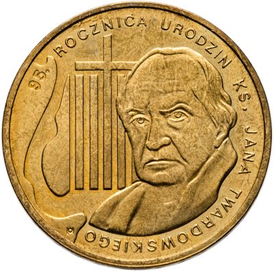 купить Польша 2 злотых 2010 "95 лет со дня рождения Яна Якуба Твардовского"