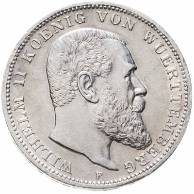 купить Германская Империя, Вюртемберг 3 марки (mark) 1911 F