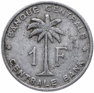 купить Бельгийское Конго 1 франк (franc) 1959
