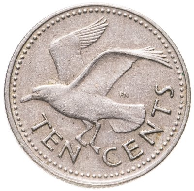 купить Барбадос 10 центов (cents) 1973