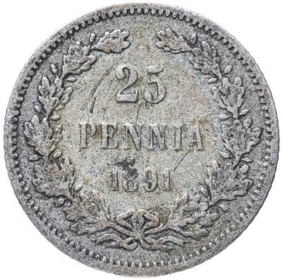 купить 25 пенни (pennia) 1891 L
