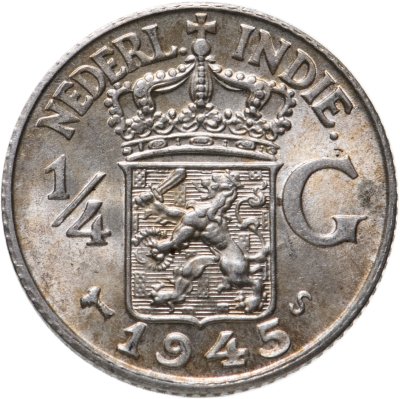 купить Голландская Ост-Индия 1/4 гульдена (gulden) 1945