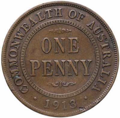 купить Австралия 1 пенни (penny) 1913