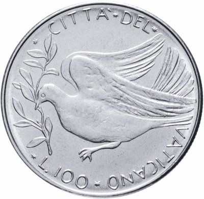 купить Ватикан 100 лир (lire) 1970-1977, случайный год