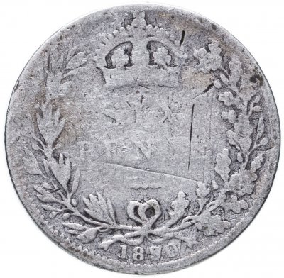 купить Великобритания 6 пенсов (pence) 1890