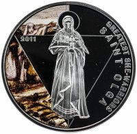 купить Того 500 франков CFA 2011 "Великие женщины воительницы - святая Ольга" в футляре, с сертификатом