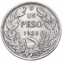 купить Чили 1 песо (peso) 1925