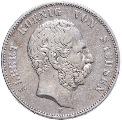 купить Германская Империя, Саксония 5 марок 1875
