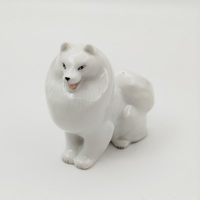 купить Статуэтка "Шпиц", скульптор Б.Я. Воробьев, фарфор, роспись, Ленинградский фарфоровый завод (ЛФЗ), СССР, 1970-1986 гг.