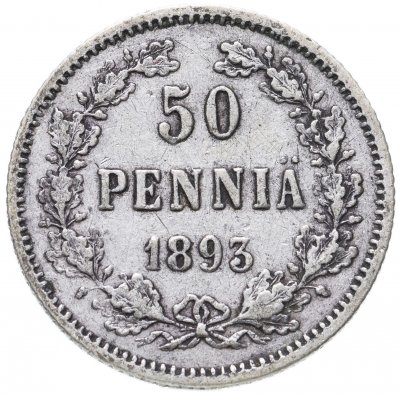купить 50 пенни 1893 L, монета для Финляндии
