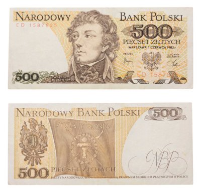 купить Польша 500 злотых 1982