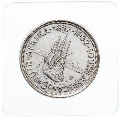 купить ЮАР 5 шиллингов 1952 "300 лет основанию Кейптауна"