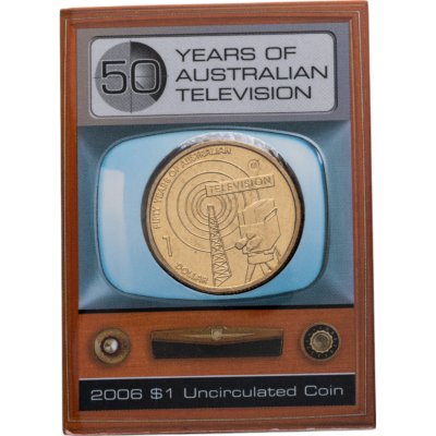 купить Австралия 1 доллар (dollar) 2006 "50 лет австралийскому телевидению" Знак монетного двора: "M" - Мельбурн