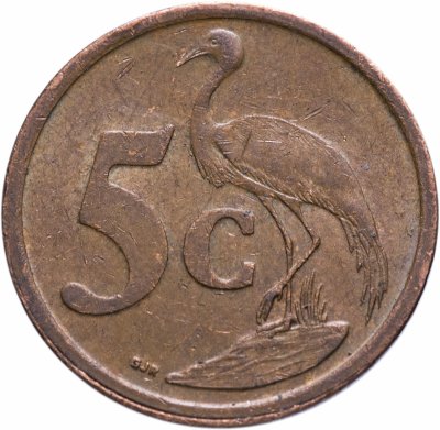 купить ЮАР 5 центов (cents) 2000-2011, случайная дата