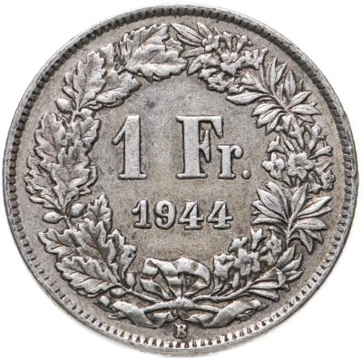 купить Швейцария 1 франк (franc) 1944