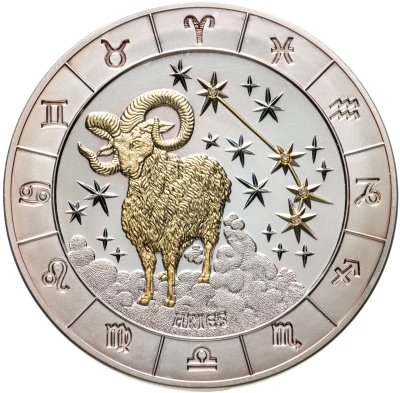 купить Руанда 1000 франков (francs) 2009 "Знаки зодиака - Овен"