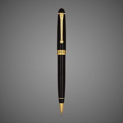 купить Механический карандаш Aurora Ottantotto black GT, в подарочной коробке, Покрытия: позолота, позолота, смола, 2026 г.