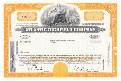 купить Акция США - Atlantic Richfield Company 1968-1969 гг.