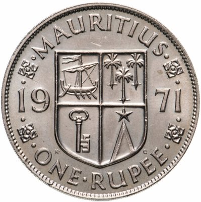 купить Британский Маврикий 1 рупия (rupee) 1971