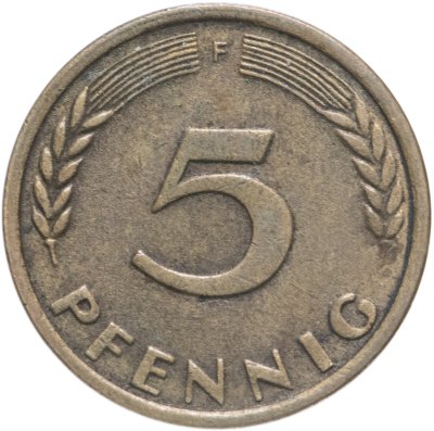 купить Германия (ФРГ) 5 пфеннигов 1950 F