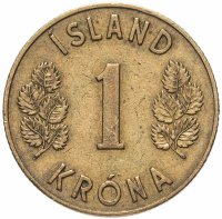 купить Исландия 1 крона (krona) 1946