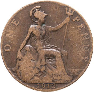 купить Великобритания 1 пенни (penny) 1912