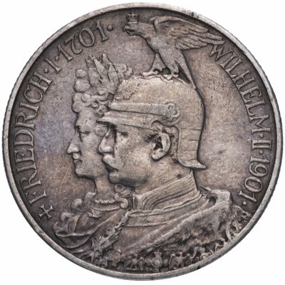 купить Германская Империя (Пруссия) 2 марки (mark) 1901 "200 лет Пруссии"