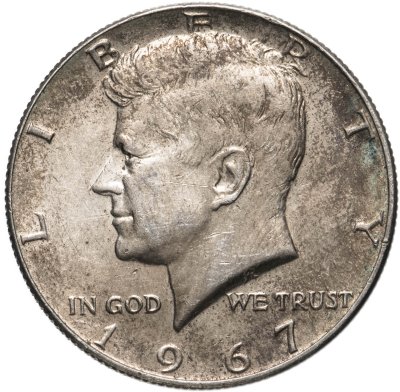 купить США 50 центов (1/2 доллара, half dollar) 1967 Kennedy Half Dollar (Кеннеди)