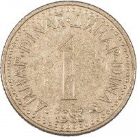 купить Югославия 1 динар 1983