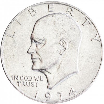 купить США 1 доллар 1974 Эйзенхауэр, двор P