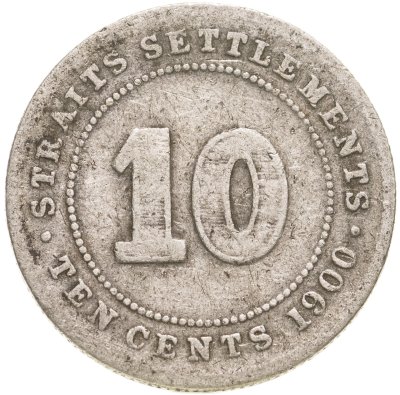 купить Стрейтс-Сетлментс 10 центов (cents) 1900