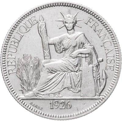 купить Французский Индокитай 1 пиастр (piastre) 1926
